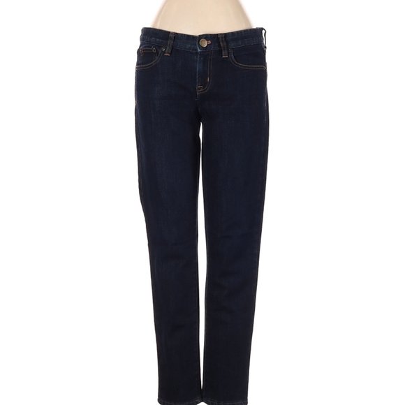 J.Crew Jeans Toothpick Blue Classic Straight Leg Low Waist Size #159 - Picture 1 of 4